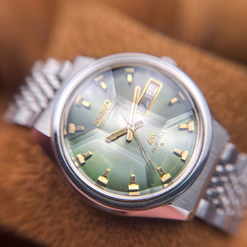 Seiko Seiko - Lord Matic "Gradient Green Sunburst" 翠光 (Sui Kō) – Emerald Light - No reserve price - 5606-7320 - Men - 1973 vintage watch - image 20