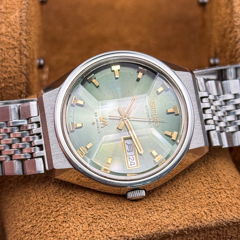 Seiko Seiko - Lord Matic "Gradient Green Sunburst" 翠光 (Sui Kō) – Emerald Light - No reserve price - 5606-7320 - Men - 1973 vintage watch - image 22