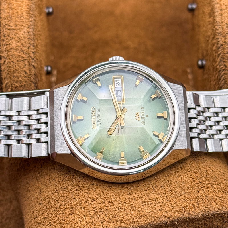 Seiko Seiko - Lord Matic "Gradient Green Sunburst" 翠光 (Sui Kō) – Emerald Light - No reserve price - 5606-7320 - Men - 1973 vintage watch - image 24