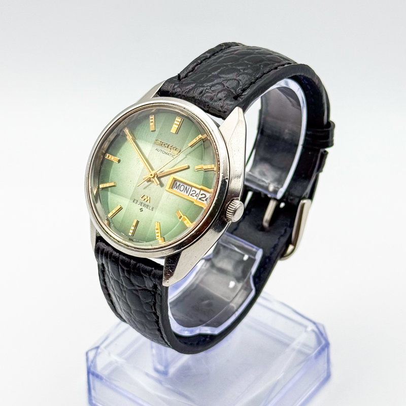 Seiko Seiko - Lord Matic "Gradient Green Sunburst" 玉光 (Gyokkō) – Jewel Light - No reserve price - 5606-7310 - Men - 1974 vintage watch - image 2