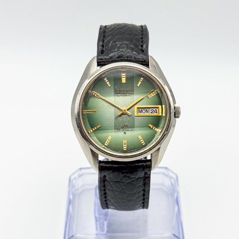 Seiko Seiko - Lord Matic "Gradient Green Sunburst" 玉光 (Gyokkō) – Jewel Light - No reserve price - 5606-7310 - Men - 1974 vintage watch - image 3