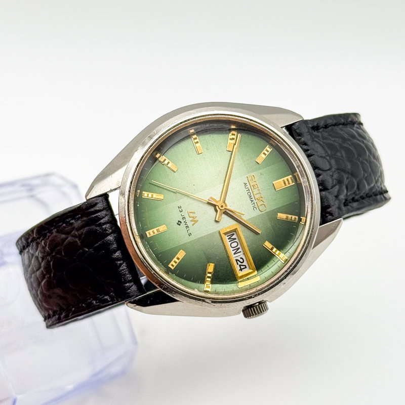 Seiko Seiko - Lord Matic "Gradient Green Sunburst" 玉光 (Gyokkō) – Jewel Light - No reserve price - 5606-7310 - Men - 1974 vintage watch - image 9