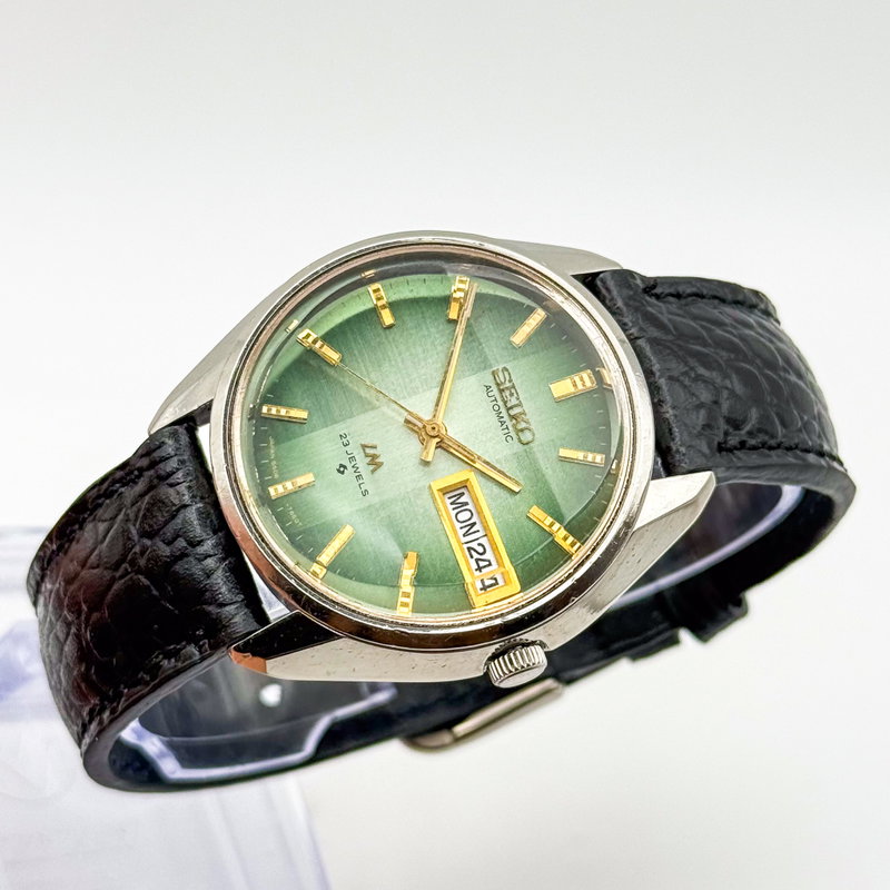 Seiko Seiko - Lord Matic "Gradient Green Sunburst" 玉光 (Gyokkō) – Jewel Light - No reserve price - 5606-7310 - Men - 1974 vintage watch - image 10