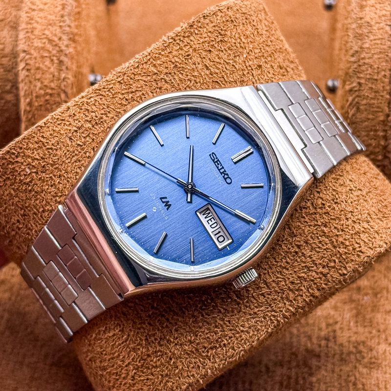 Seiko Seiko - LM "Gradient Blue Sunburst" [Near-Mint] 流明 (Ryūmei) – Flowing Clarity - No reserve price - 5606-8100 - Men - 1975 vintage watch - image 14