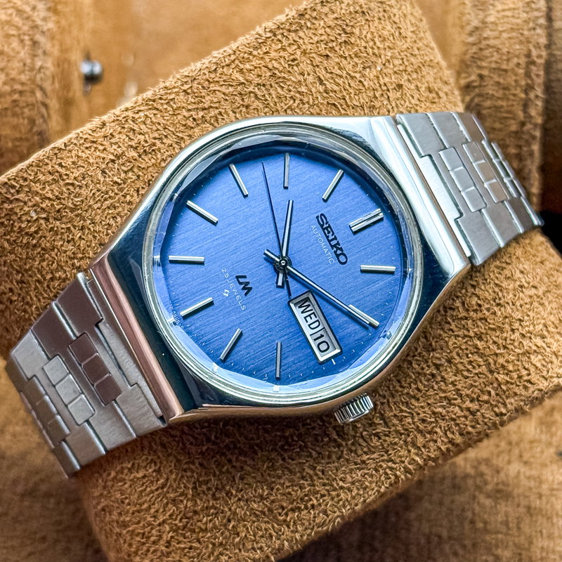 Seiko Seiko - LM "Gradient Blue Sunburst" [Near-Mint] 流明 (Ryūmei) – Flowing Clarity - No reserve price - 5606-8100 - Men - 1975 vintage watch - image 15