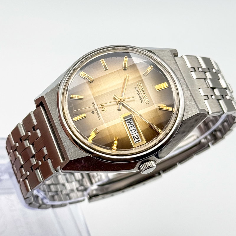 Seiko Seiko - LM "Gradient Golden Sunburst" 金響 (Kinkyō) – Golden Echo - No reserve price - 5606-7290 - Men - 1973 vintage watch - image 8