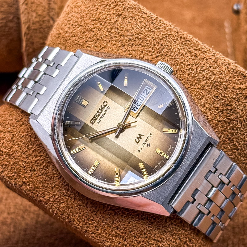 Seiko Seiko - LM "Gradient Golden Sunburst" 金響 (Kinkyō) – Golden Echo - No reserve price - 5606-7290 - Men - 1973 vintage watch - image 14