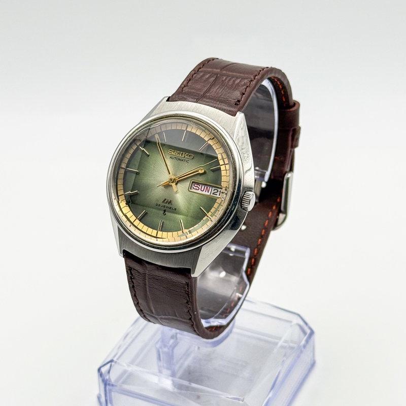 null Seiko - LM "Gradient Jade Sunburst" 虚光 (Kyokō) – Hollow Light - No reserve price - 5606-7270 - Men - 1973 vintage watch - image 8