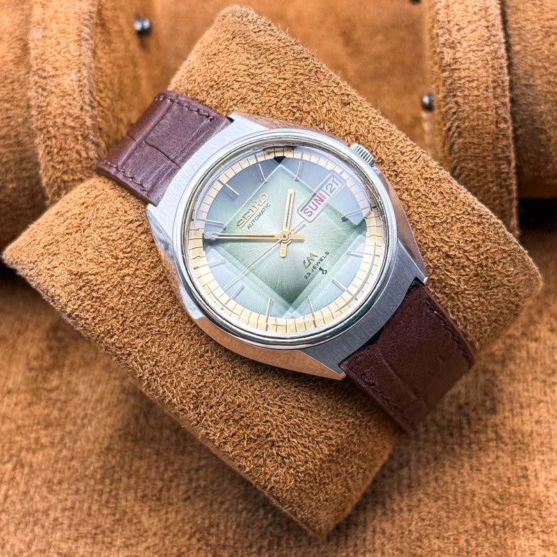 null Seiko - LM "Gradient Jade Sunburst" 虚光 (Kyokō) – Hollow Light - No reserve price - 5606-7270 - Men - 1973 vintage watch - image 19