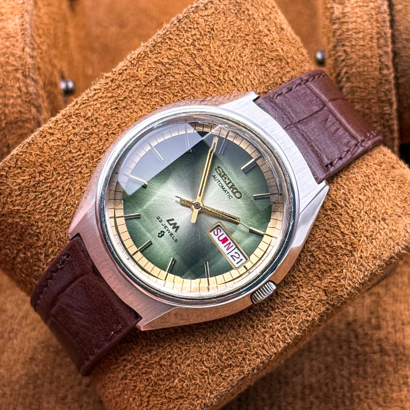 null Seiko - LM "Gradient Jade Sunburst" 虚光 (Kyokō) – Hollow Light - No reserve price - 5606-7270 - Men - 1973 vintage watch - image 5