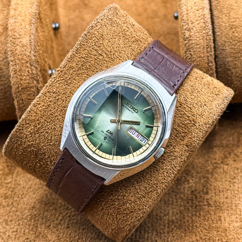 null Seiko - LM "Gradient Jade Sunburst" 虚光 (Kyokō) – Hollow Light - No reserve price - 5606-7270 - Men - 1973 vintage watch - image 20