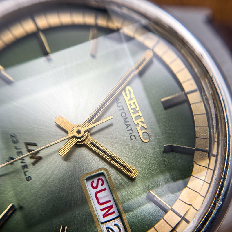 null Seiko - LM "Gradient Jade Sunburst" 虚光 (Kyokō) – Hollow Light - No reserve price - 5606-7270 - Men - 1973 vintage watch - image 22