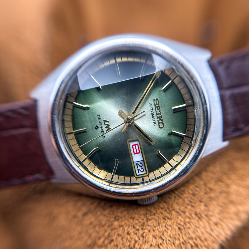 null Seiko - LM "Gradient Jade Sunburst" 虚光 (Kyokō) – Hollow Light - No reserve price - 5606-7270 - Men - 1973 vintage watch - image 25