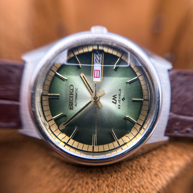 null Seiko - LM "Gradient Jade Sunburst" 虚光 (Kyokō) – Hollow Light - No reserve price - 5606-7270 - Men - 1973 vintage watch - image 26