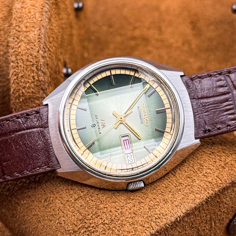 null Seiko - LM "Gradient Jade Sunburst" 虚光 (Kyokō) – Hollow Light - No reserve price - 5606-7270 - Men - 1973 vintage watch - image 29