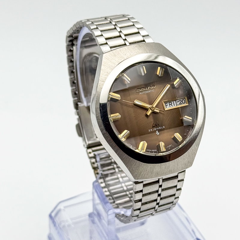 Seiko Seiko - Lord Matic "Gradient Brown Sunburst" [Near-Mint] 静跡 (Seiseki) – Silent Trace - No reserve price - 5606-7360 - Men - 1974 vintage watch - image 3
