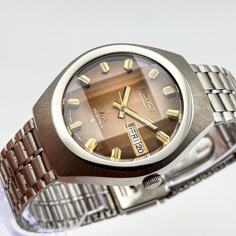 Seiko Seiko - Lord Matic "Gradient Brown Sunburst" [Near-Mint] 静跡 (Seiseki) – Silent Trace - No reserve price - 5606-7360 - Men - 1974 vintage watch - image 8