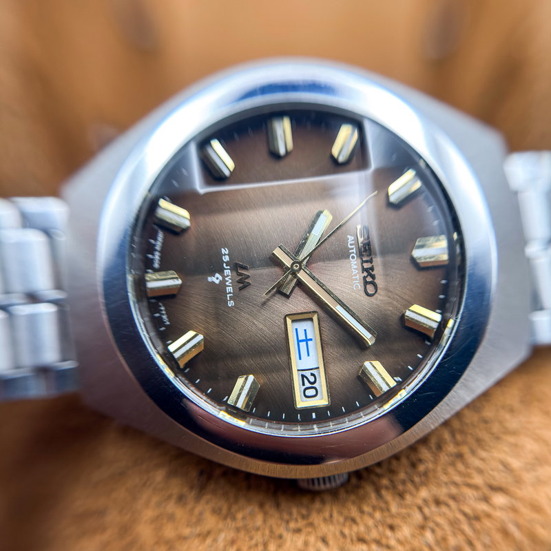 Seiko Seiko - Lord Matic "Gradient Brown Sunburst" [Near-Mint] 静跡 (Seiseki) – Silent Trace - No reserve price - 5606-7360 - Men - 1974 vintage watch - image 20