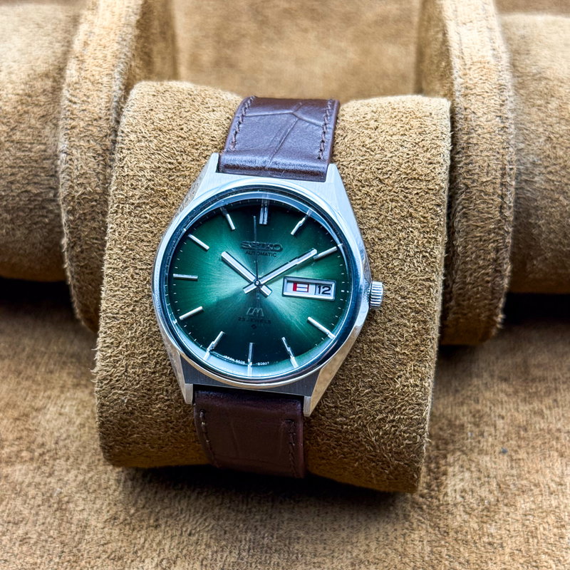 Seiko Seiko - LM "Gradient Green Sunburst" 線輝 (Senki) – Radiant Lines - No reserve price - 5606-8130 - Men - 1975 vintage watch - image 18