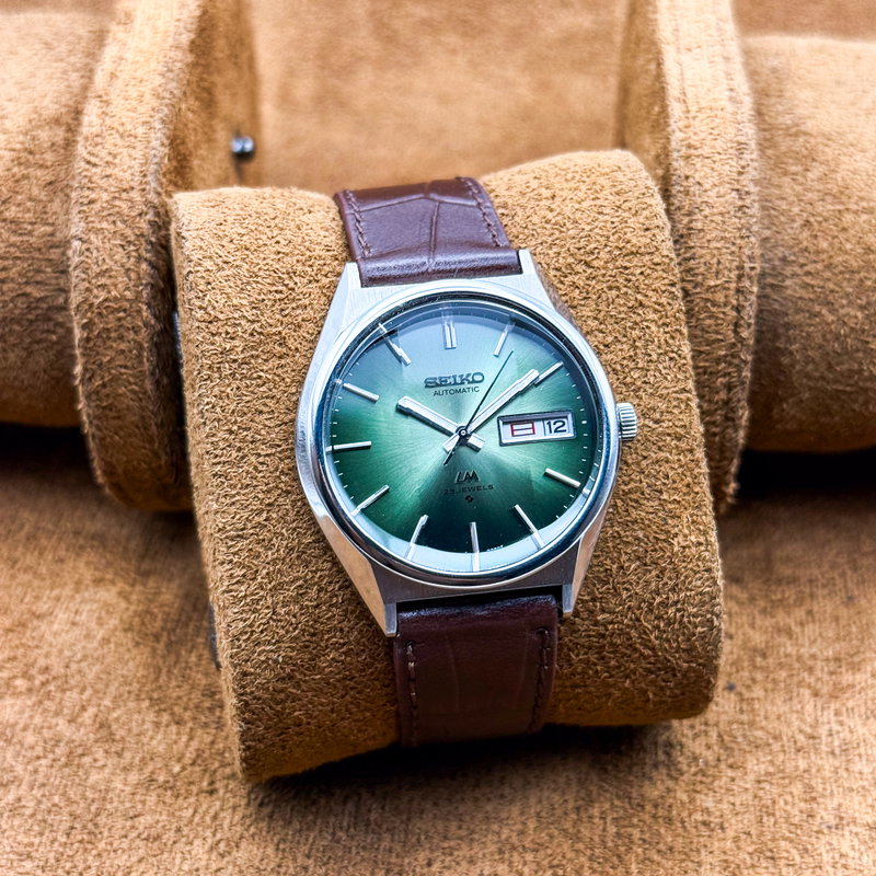 Seiko Seiko - LM "Gradient Green Sunburst" 線輝 (Senki) – Radiant Lines - No reserve price - 5606-8130 - Men - 1975 vintage watch - image 20