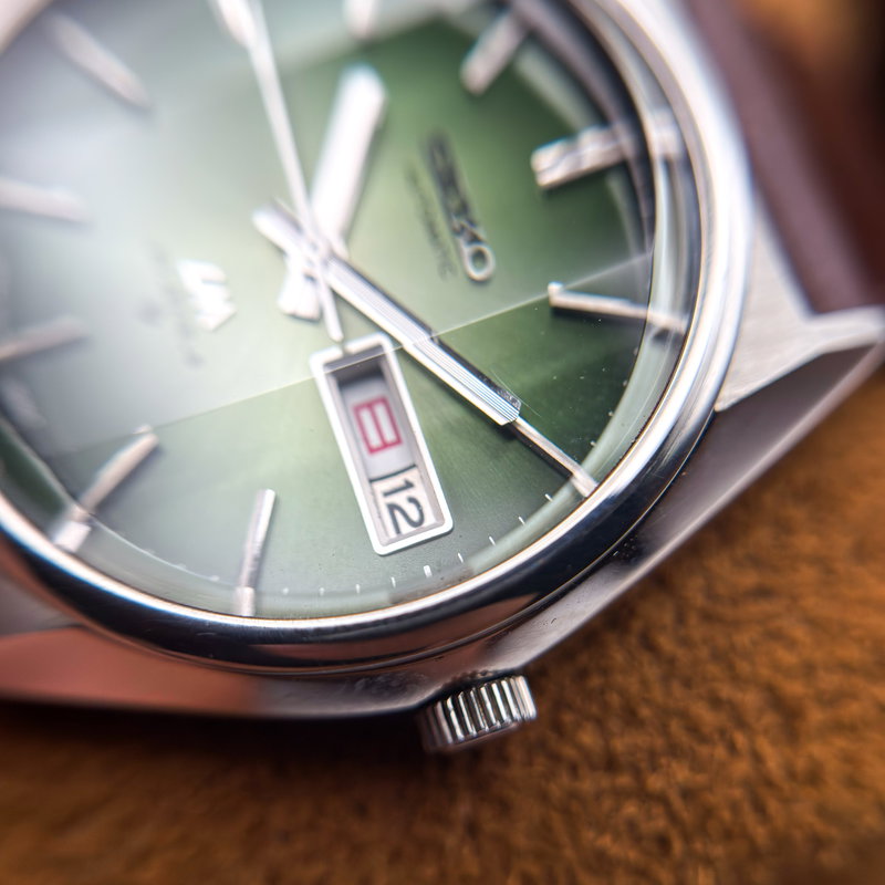 Seiko Seiko - LM "Gradient Green Sunburst" 線輝 (Senki) – Radiant Lines - No reserve price - 5606-8130 - Men - 1975 vintage watch - image 24