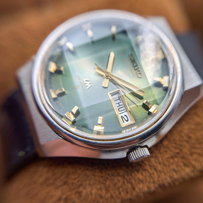 Seiko Seiko - Lord Matic "Gradient Green Sunburst" 煌霊 (Kōrei) – Shining Spirit - No Reserve Price - 5606-7320 - Men - 1973 vintage watch - image 7