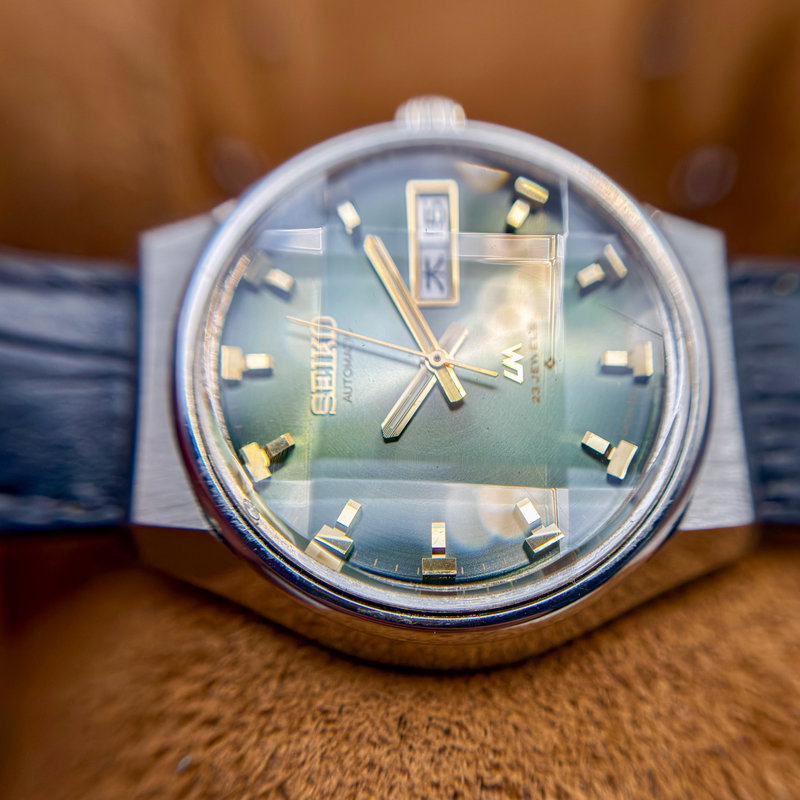 Seiko Seiko - Lord Matic "Gradient Green Sunburst" 煌霊 (Kōrei) – Shining Spirit - No Reserve Price - 5606-7320 - Men - 1973 vintage watch - image 11