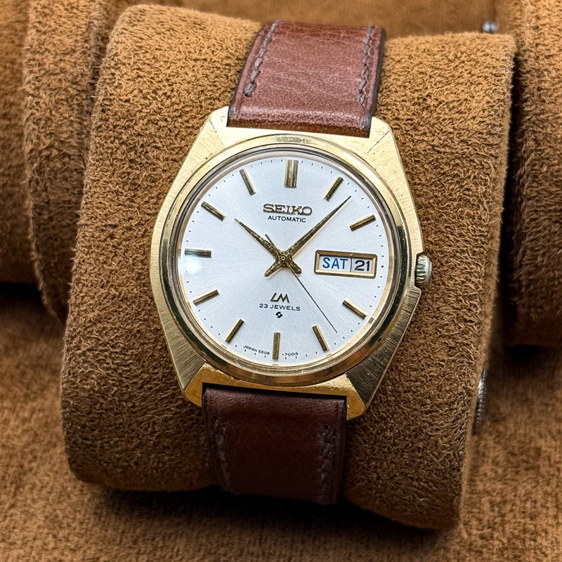 Seiko Seiko - LM (Lord Matic) 志光 (Shikō) – Light of Ambition - No reserve price - 5606-7000 - Men - 1970-1979 vintage watch - image 3