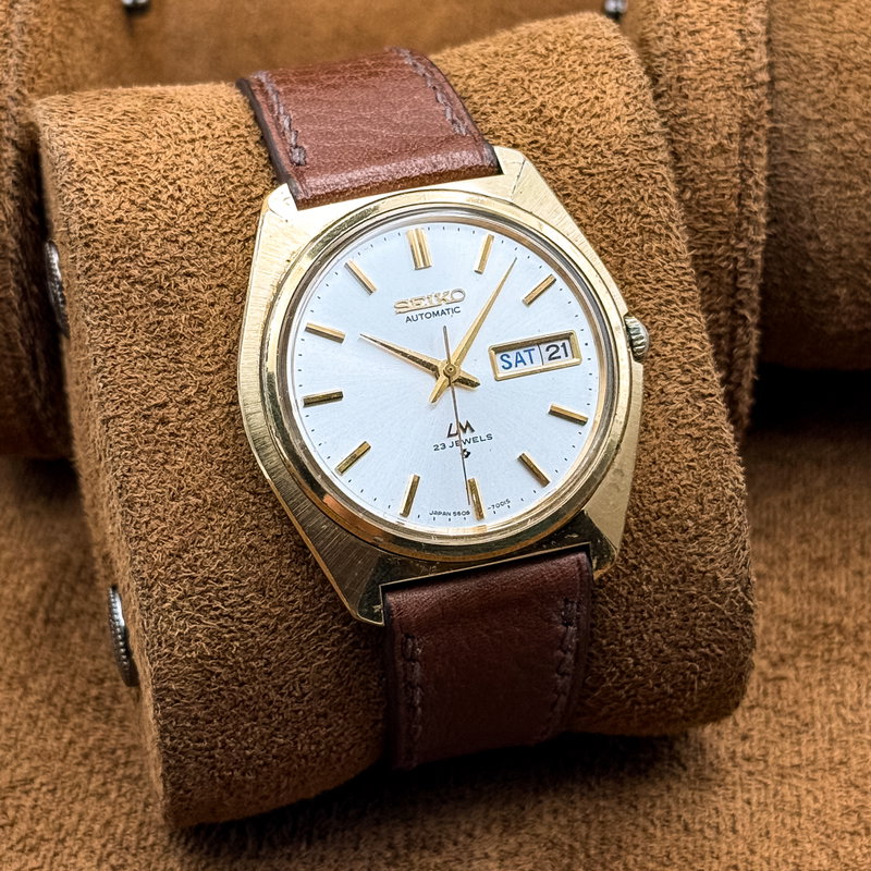 Seiko Seiko - LM (Lord Matic) 志光 (Shikō) – Light of Ambition - No reserve price - 5606-7000 - Men - 1970-1979 vintage watch - image 5