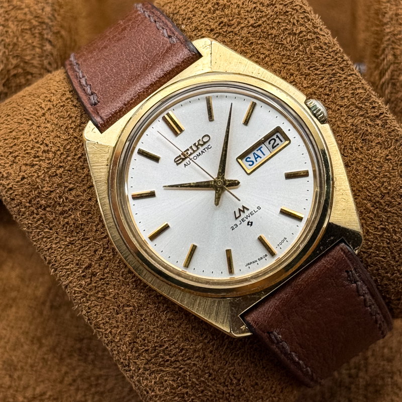 Seiko Seiko - LM (Lord Matic) 志光 (Shikō) – Light of Ambition - No reserve price - 5606-7000 - Men - 1970-1979 vintage watch - image 9