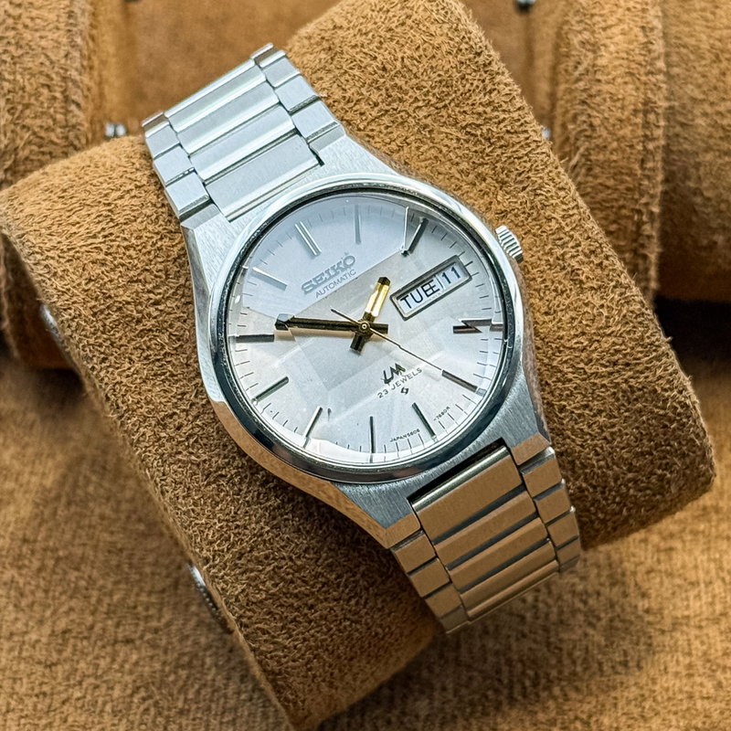 Seiko Seiko - Lord Matic "Gradient White Sunburst" 月華 (Gekka) – Moon Blossom - No Reserve Price - 5606-7350 - Men - 1974 vintage watch - image 1