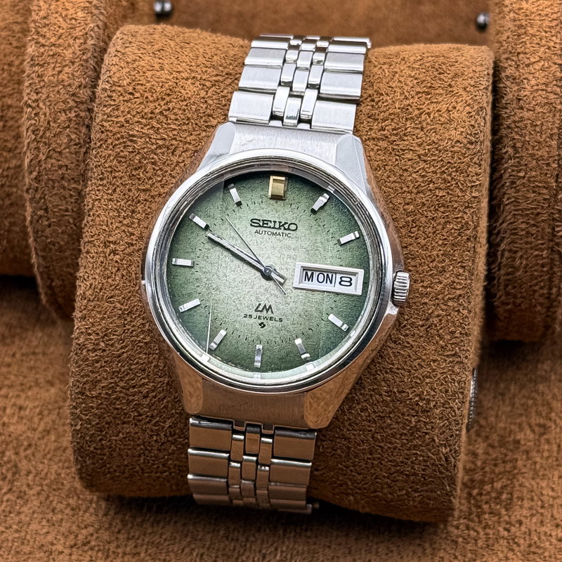Seiko Seiko - Lord Matic "Gradient Textured Green Sunburst" 久響 (Kyūkyō) – Lasting Echo - No Reserve Price - 5606-7300 - Men - 1973 vintage watch - image 10