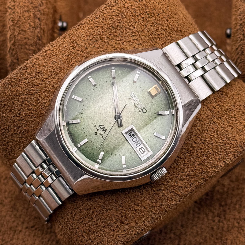 Seiko Seiko - Lord Matic "Gradient Textured Green Sunburst" 久響 (Kyūkyō) – Lasting Echo - No Reserve Price - 5606-7300 - Men - 1973 vintage watch - image 14