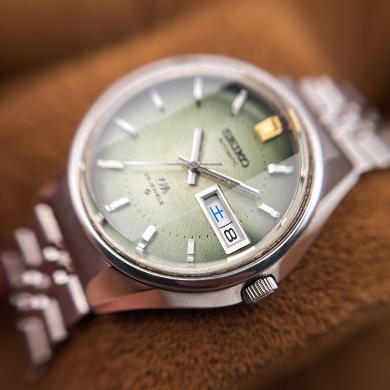 Seiko Seiko - Lord Matic "Gradient Textured Green Sunburst" 久響 (Kyūkyō) – Lasting Echo - No Reserve Price - 5606-7300 - Men - 1973 vintage watch - image 20