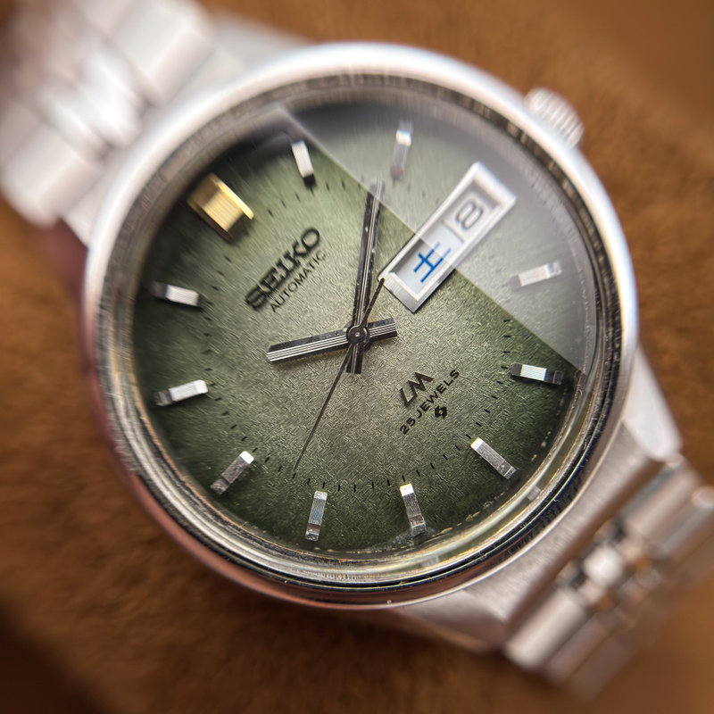 Seiko Seiko - Lord Matic "Gradient Textured Green Sunburst" 久響 (Kyūkyō) – Lasting Echo - No Reserve Price - 5606-7300 - Men - 1973 vintage watch - image 21