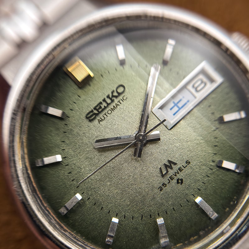 Seiko Seiko - Lord Matic "Gradient Textured Green Sunburst" 久響 (Kyūkyō) – Lasting Echo - No Reserve Price - 5606-7300 - Men - 1973 vintage watch - image 22