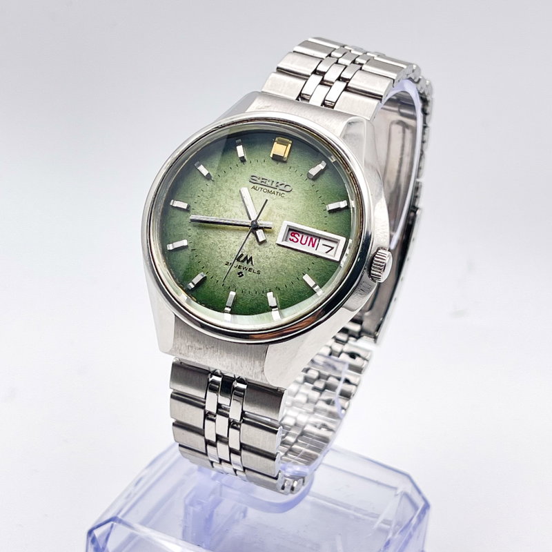 Seiko Seiko - Lord Matic "Gradient Textured Green Sunburst" 久響 (Kyūkyō) – Lasting Echo - No Reserve Price - 5606-7300 - Men - 1973 vintage watch - image 29