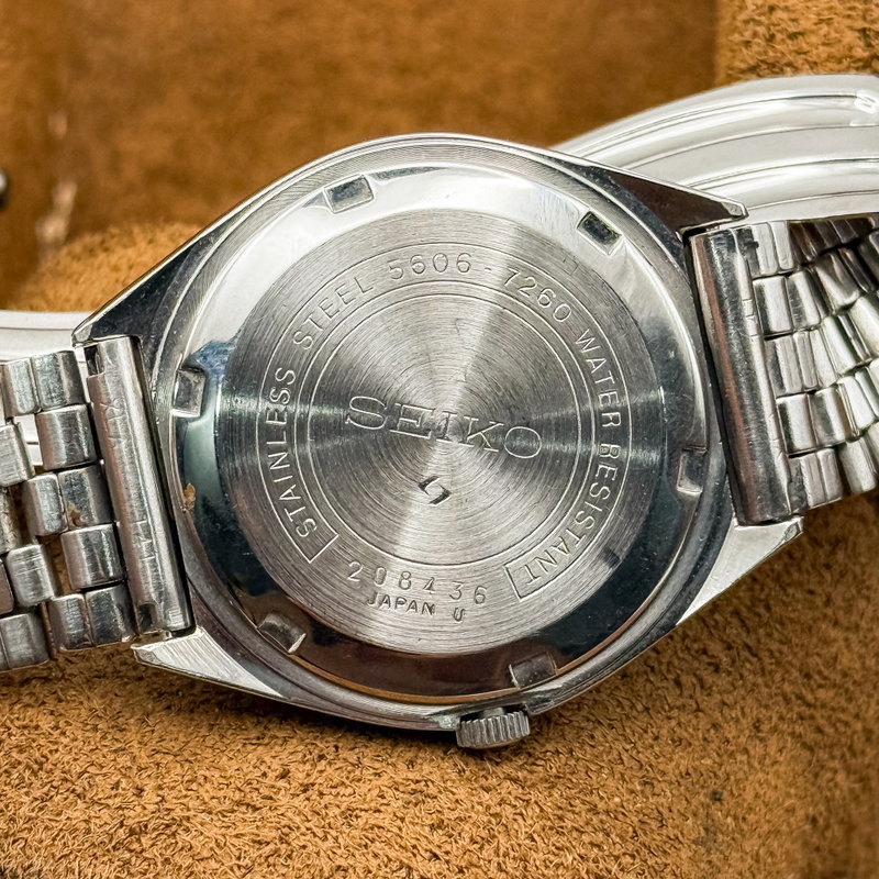 Seiko Seiko - LM "Gradient Blue Sunburst" 反光 (Hankō) – Reflected Light - No reserve price - 5606-7260 - Men - 1972 vintage watch - image 12