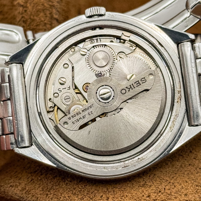 Seiko Seiko - LM "Gradient Blue Sunburst" 反光 (Hankō) – Reflected Light - No reserve price - 5606-7260 - Men - 1972 vintage watch - image 13