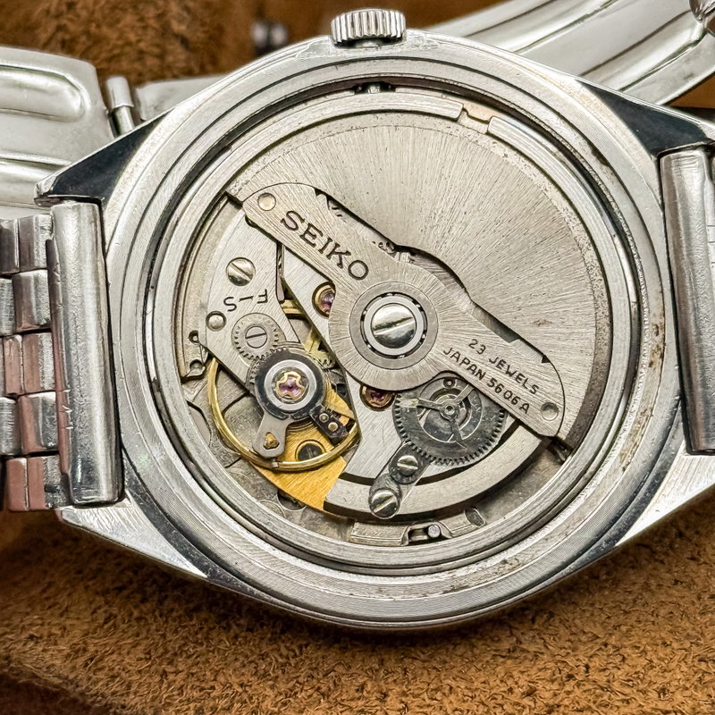 Seiko Seiko - LM "Gradient Blue Sunburst" 反光 (Hankō) – Reflected Light - No reserve price - 5606-7260 - Men - 1972 vintage watch - image 14