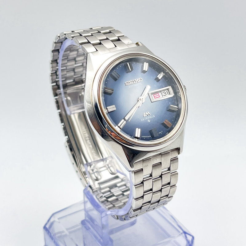 Seiko Seiko - LM "Gradient Blue Sunburst" 反光 (Hankō) – Reflected Light - No reserve price - 5606-7260 - Men - 1972 vintage watch - image 16