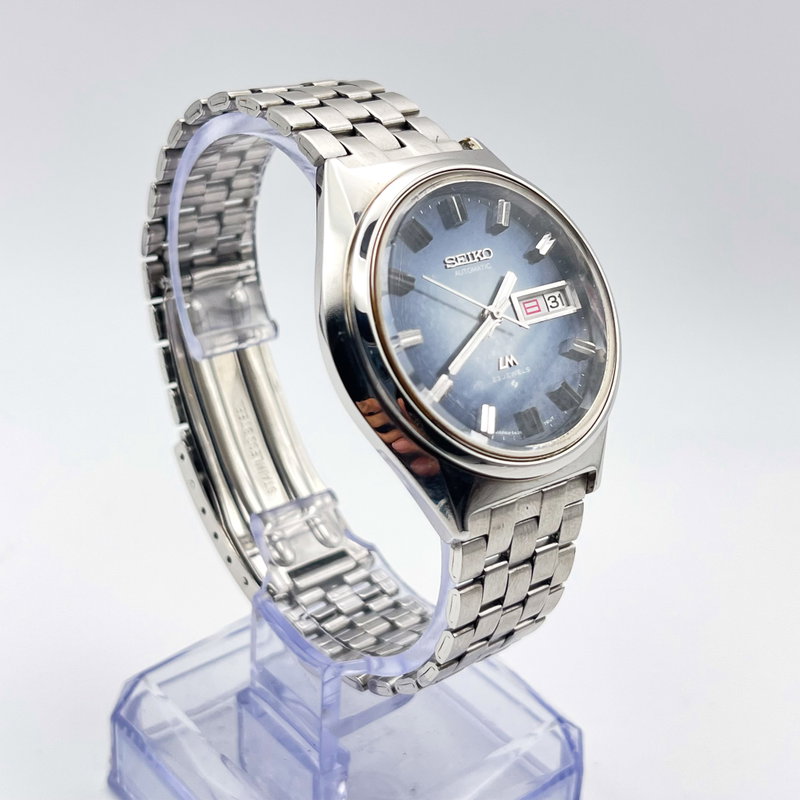 Seiko Seiko - LM "Gradient Blue Sunburst" 反光 (Hankō) – Reflected Light - No reserve price - 5606-7260 - Men - 1972 vintage watch - image 21