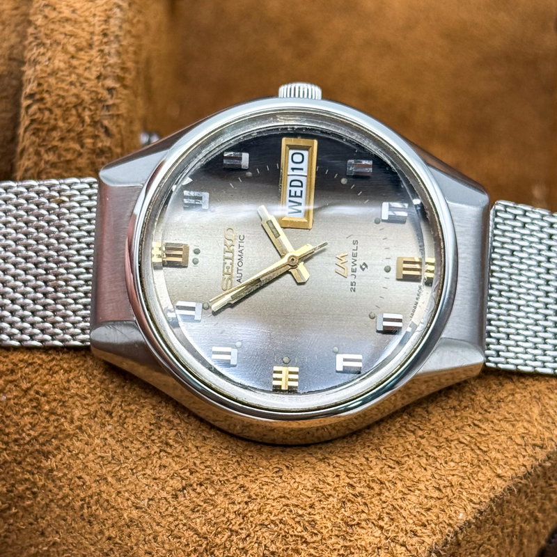 Seiko Seiko - Lord Matic "Gradient Grey Sunburst" 柔光 – Jūkō – Gentle Light - No reserve price - 5606-7290 - Men - 1973 vintage watch - image 19
