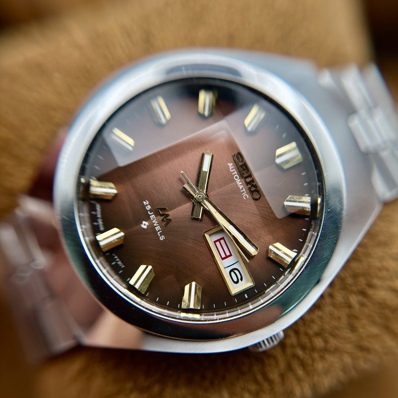 Seiko Seiko - LM "Gradient Brown Sunburst" [Near-Mint] "Serviced" - No Reserve Price - 5606-7360 - Men - 1974 vintage watch - image 20