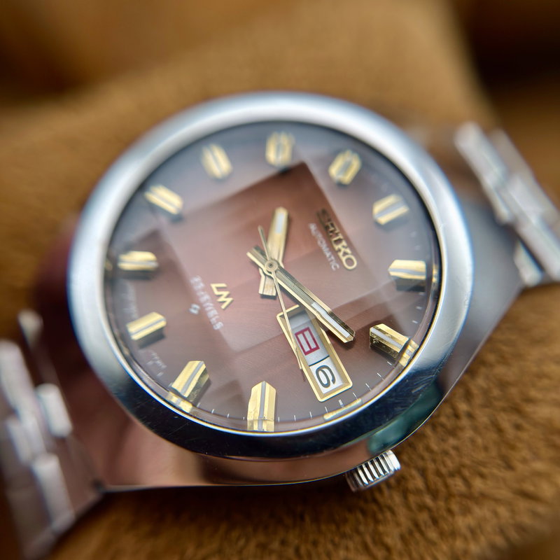 Seiko Seiko - LM "Gradient Brown Sunburst" [Near-Mint] "Serviced" - No Reserve Price - 5606-7360 - Men - 1974 vintage watch - image 21
