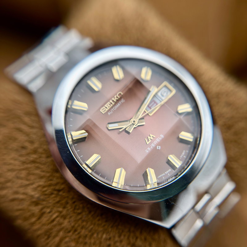 Seiko Seiko - LM "Gradient Brown Sunburst" [Near-Mint] "Serviced" - No Reserve Price - 5606-7360 - Men - 1974 vintage watch - image 24