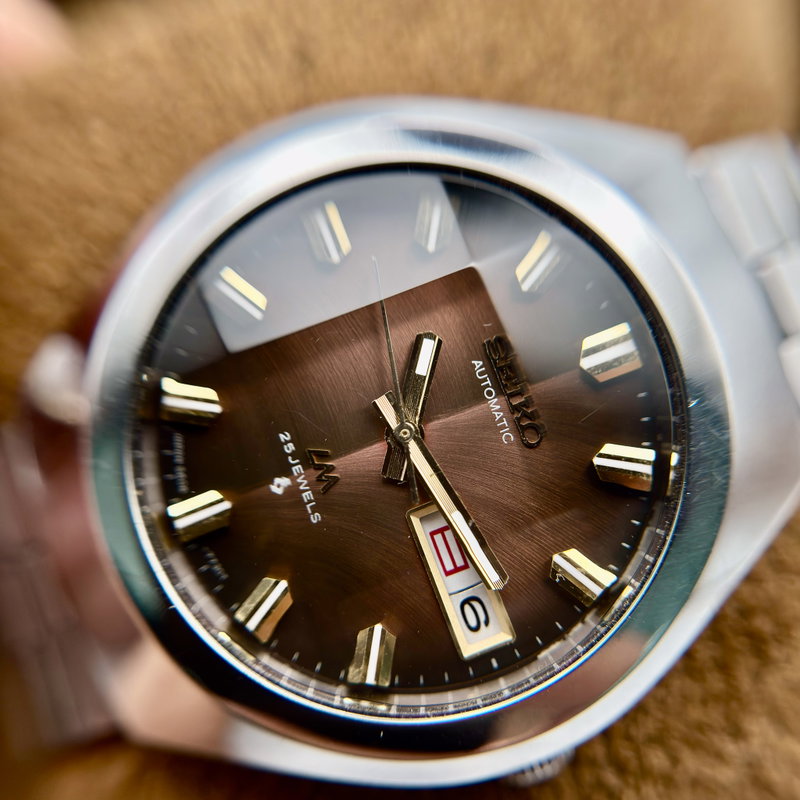 Seiko Seiko - LM "Gradient Brown Sunburst" [Near-Mint] "Serviced" - No Reserve Price - 5606-7360 - Men - 1974 vintage watch - image 26