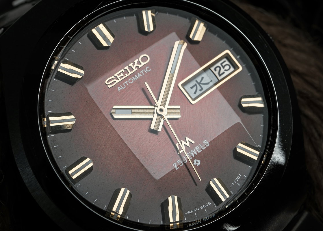 Seiko Seiko - LM "Gradient Brown Sunburst" [Near-Mint] "Serviced" - No Reserve Price - 5606-7360 - Men - 1974 vintage watch - image 5