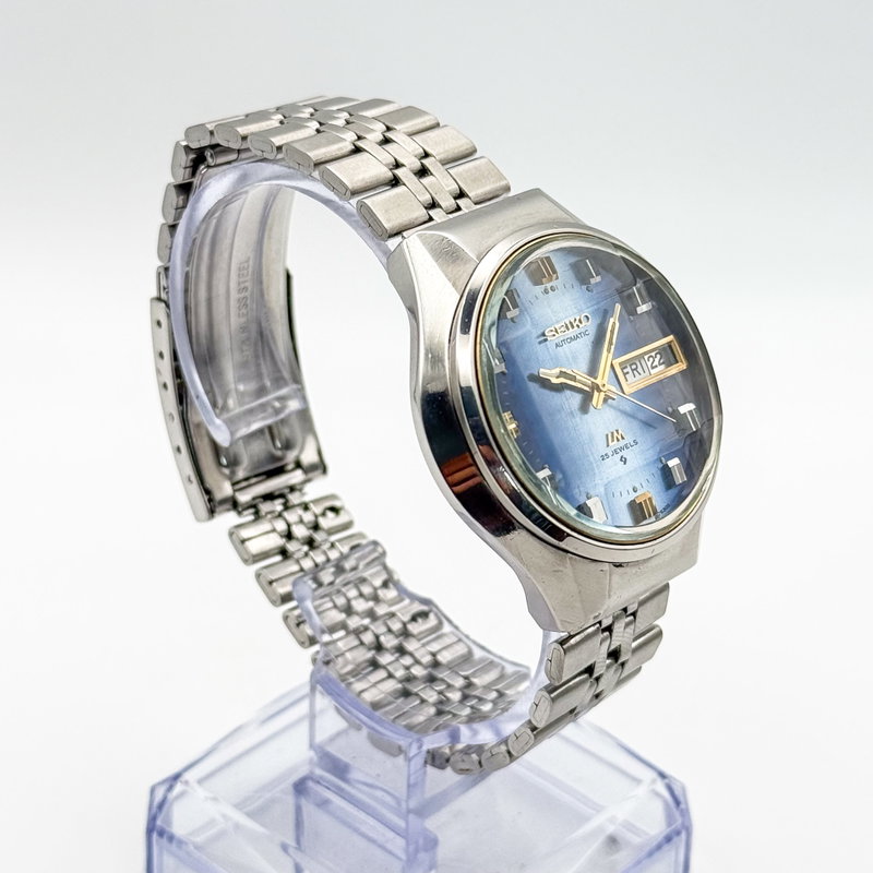 Seiko Seiko - Lord Matic [Gradient Blue Sunburst] 月の道 (Tsuki no Michi) – Path of the Moon - No reserve price - Men - 1973 vintage watch - image 5