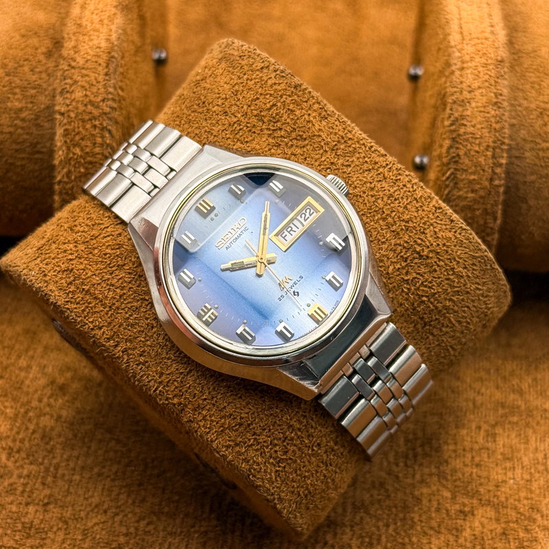Seiko Seiko - Lord Matic [Gradient Blue Sunburst] 月の道 (Tsuki no Michi) – Path of the Moon - No reserve price - Men - 1973 vintage watch - image 13